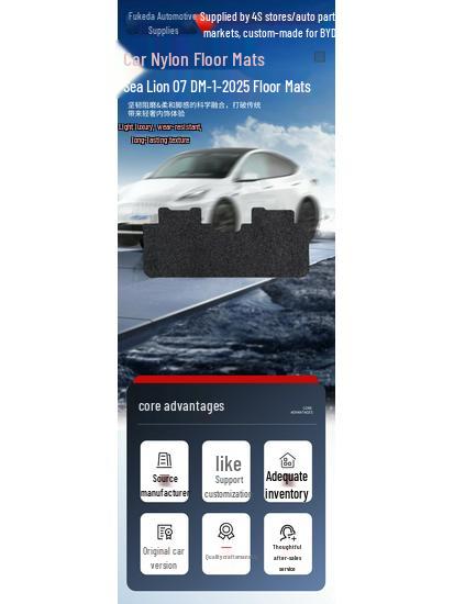 Fully Enclosed Nylon Cover for BYD Sea Lion 07 DM-i-25: Wear-Resistant