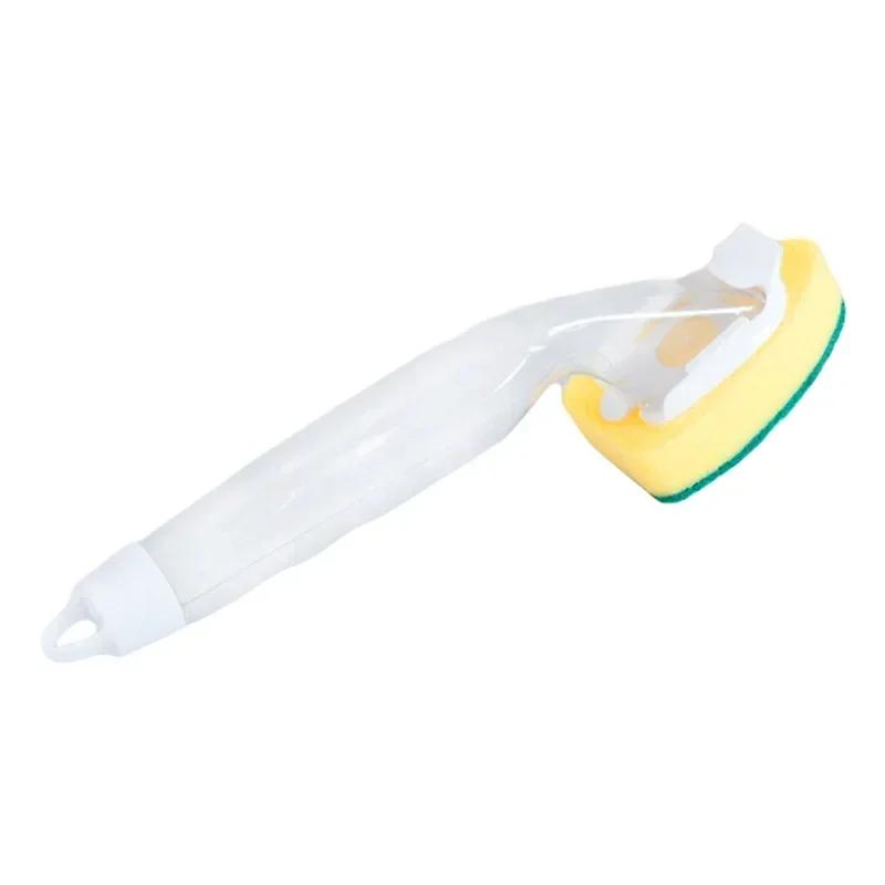 Sponge Cleaning Brush Set Soap Dispenser 1 Dishwashing Handle 2 Replace Head Kitchen Purifier Tool Cleaning Supplies Karcher Sc4