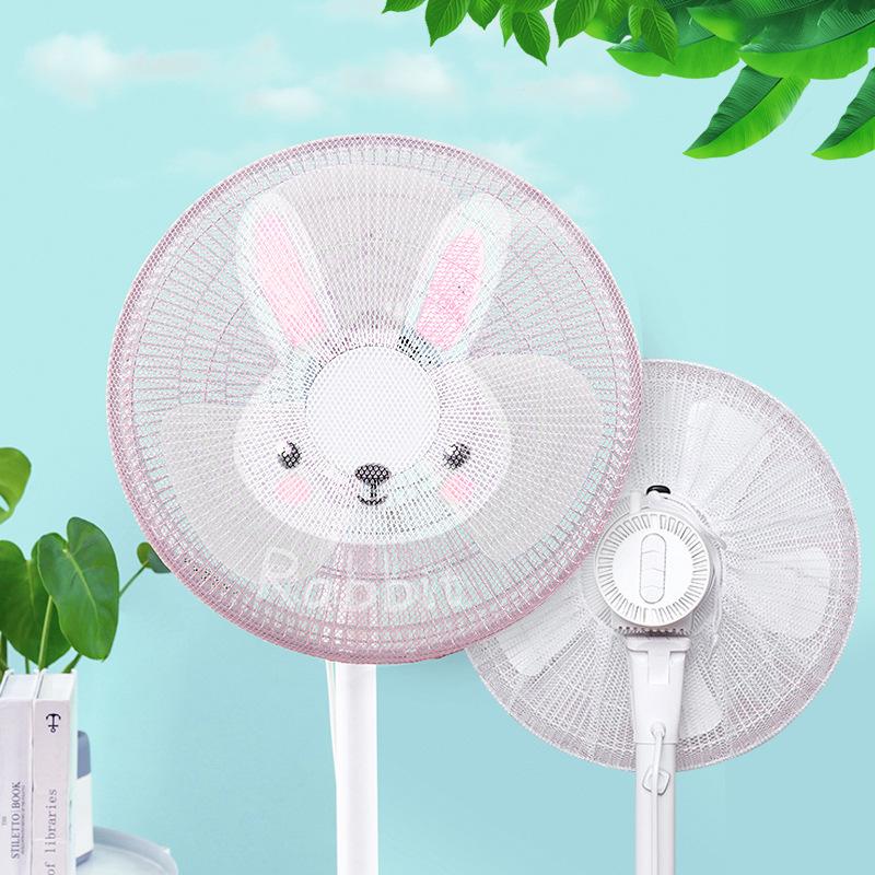 Cartoon Children Safety Fan Cover Guard Mesh Child Proof Protection Net for Standing Fan with Cute Animal Design