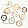 Yousheng Clothes Corner Knotted Buckle Elegant Faux Pearl Rhinestone Round Love Heart T-shirt Scarf Clothing Corner Tie Clip Ring Fashion Jewelry