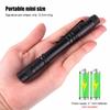 1-5PCS Mini LED Light Penlight Flashlight White/Purple Torch Pen Light with Clip Torch Lamp Batteries Not Included
