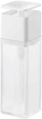 Yamazaki Jitsugyo 5215 Dispenser White Plate Detergent Lotion Alcohol Compatible Easy To Clean One-Hand Approx. W5.5XD5.5XH18.5cm
