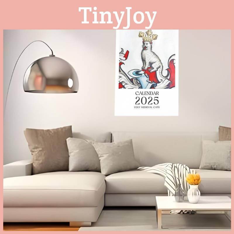 Unterhaltsamer Hässliche Mittelalterliche Katzen Kalender 2025 Bereichert Arbeitsbereiche und Feiertagsfeiern