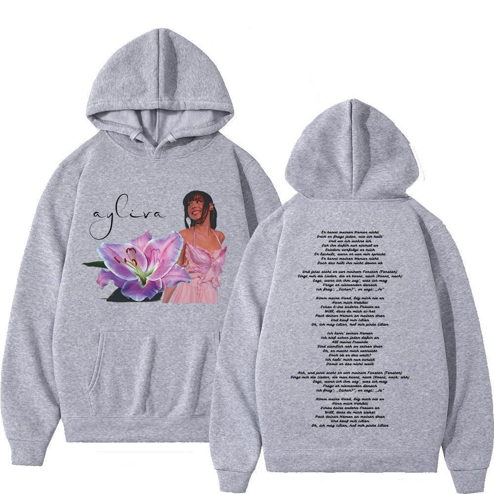 Singer Die Ayliva Tour  Hoodie Men Women Fashion Clothing Pullover Long Sleeves Casual Loose Aesthetic Trendy Sweatshirts