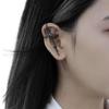 Punk Gothic Crosses Design Earrings Alloy Studs For Sensitive Ears Black Metal Jewelry Perfect For Alternative Style And Daily Use