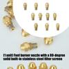 80 Degree Copper Fuels Burners Nozzle With Build In Stainless Steel Filter For Industrial Boilers And Heating Equipment