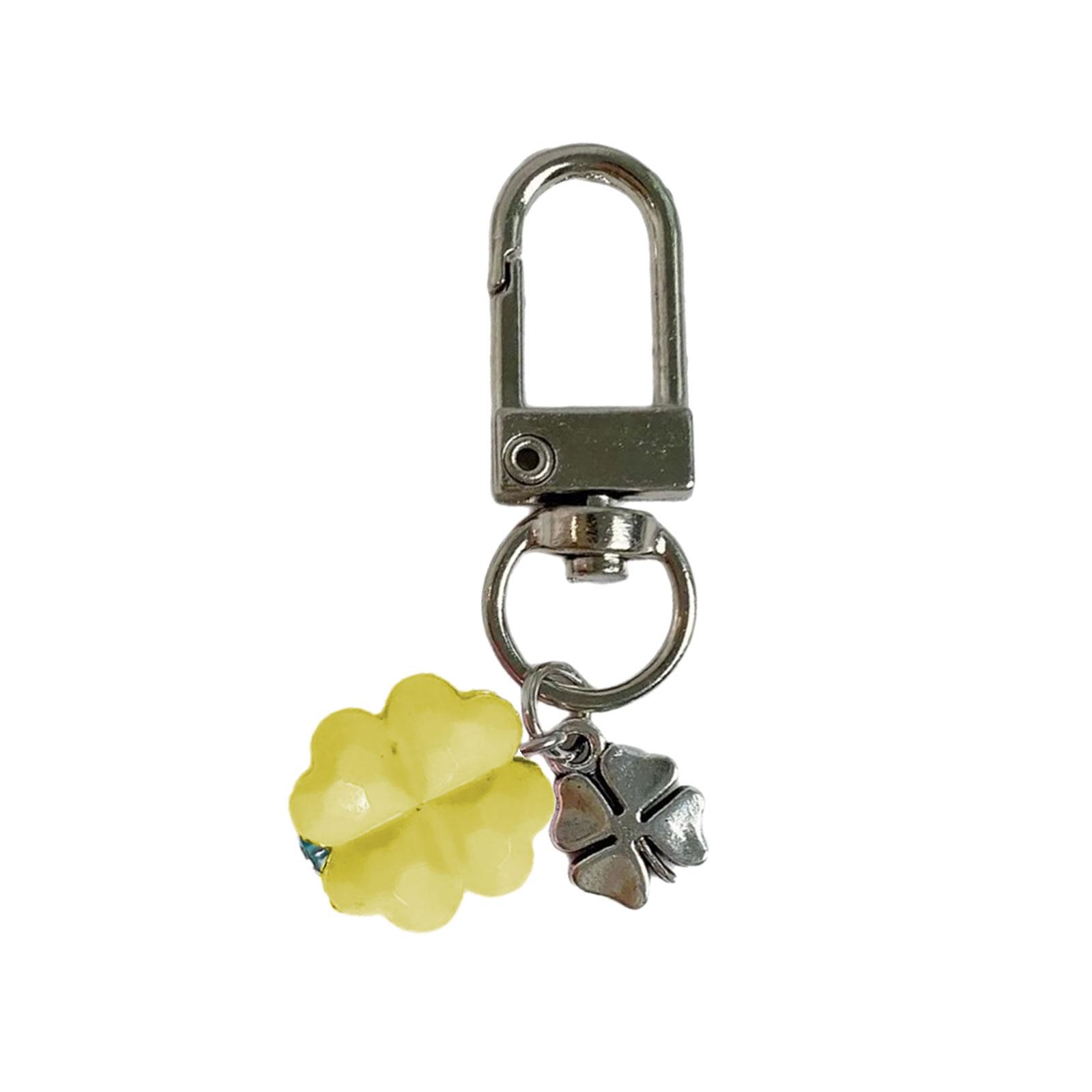 

Брелок Клевер Четырехлистный на Удачу Зеленая Смола Подвеска Аксессуар для Телефона Сумки Подарок Милый Корейский Стиль Подвеска для Сумки Шнурок для Телефона 1 жёлтый