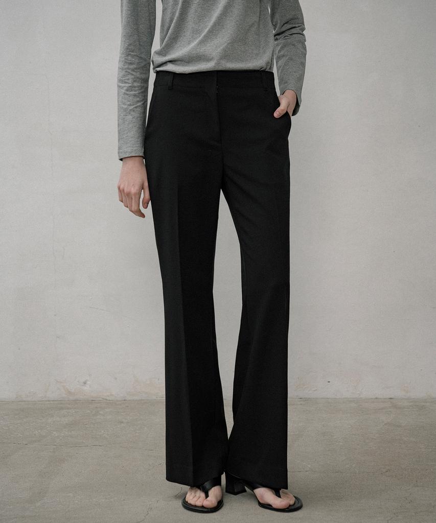 Siyajyu Sipt7148 New Classic Low-Rise Slacks_Black