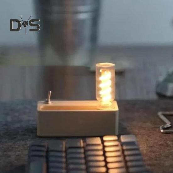 Creative Magnetic Flippable Table Lamp Soft Glow Flicker Free Durable Structure Compact Size Adjustable Brightness Rechargeable LED Lamp