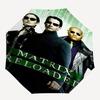 1pc Matrix Reloaded Automatic Folding Umbrella - Compact 8-Rib Design, Durable Plastic & Iron1162L