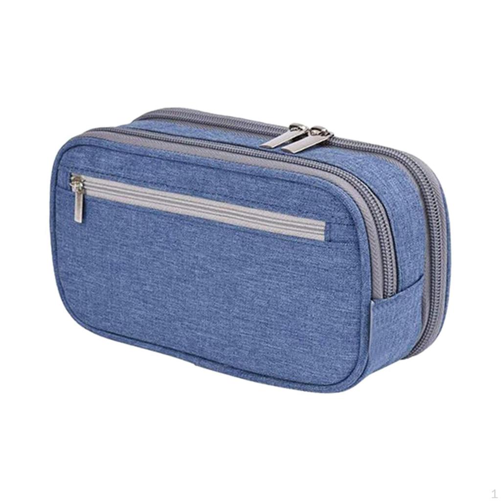Large Capacity Pencil Pouch and Pen Case Cosmetic Bag Office Organizer Storage