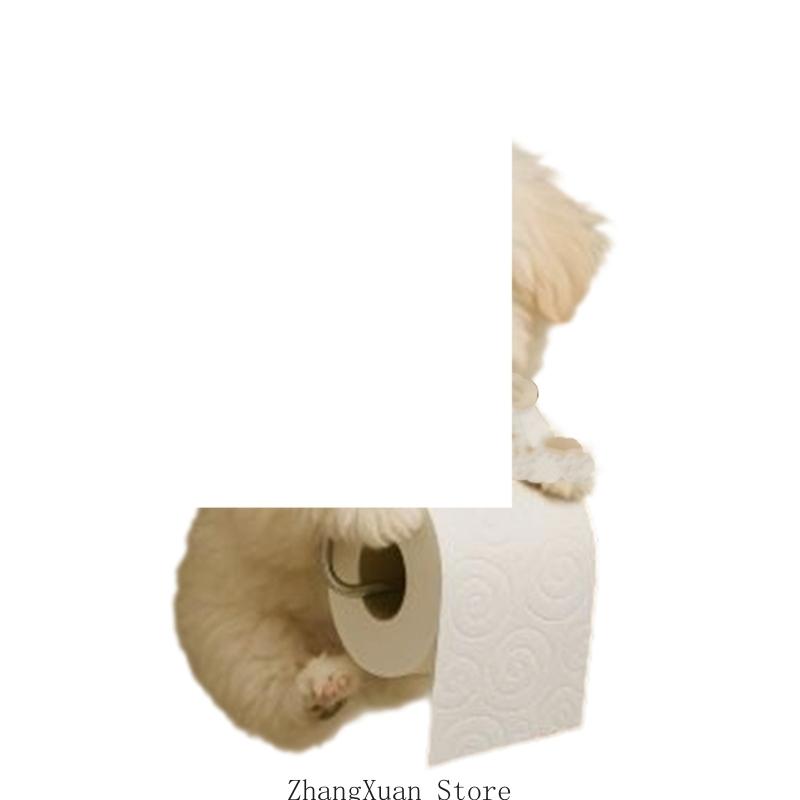 

3XUF Playful Canine Inspired Tissue Dispenser High Quality Resin Construction Unique Gift For Housewarming Party