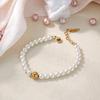 Jewelry Stainless Steel Pearl Bracelet High-end Jewelry Stacked Titanium Steel Bracelet Non-fading Bracelet Women