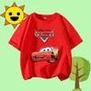 Cartoon Print Racing Car Adventure Childrens Crewneck ShortSleeved Boys Girls Casual Top Unisex and Women Summer TShirt