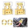 2Pcs with Adjustable Shims Car Marine Auto Battery Terminal Connectors Positive & Negative 0/2/4/8/10 Gauge 2025 New