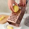 Multifunctional Vegetable Grater Stainless Steel Slicer and Shredder for Kitchen Easy Clean Non-Slip Handle Food Prep Tool