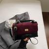 Retro Suede Handbag Small Bag Women's New Small Square Bag Simple Messenger Diamond Chain Bag Tide