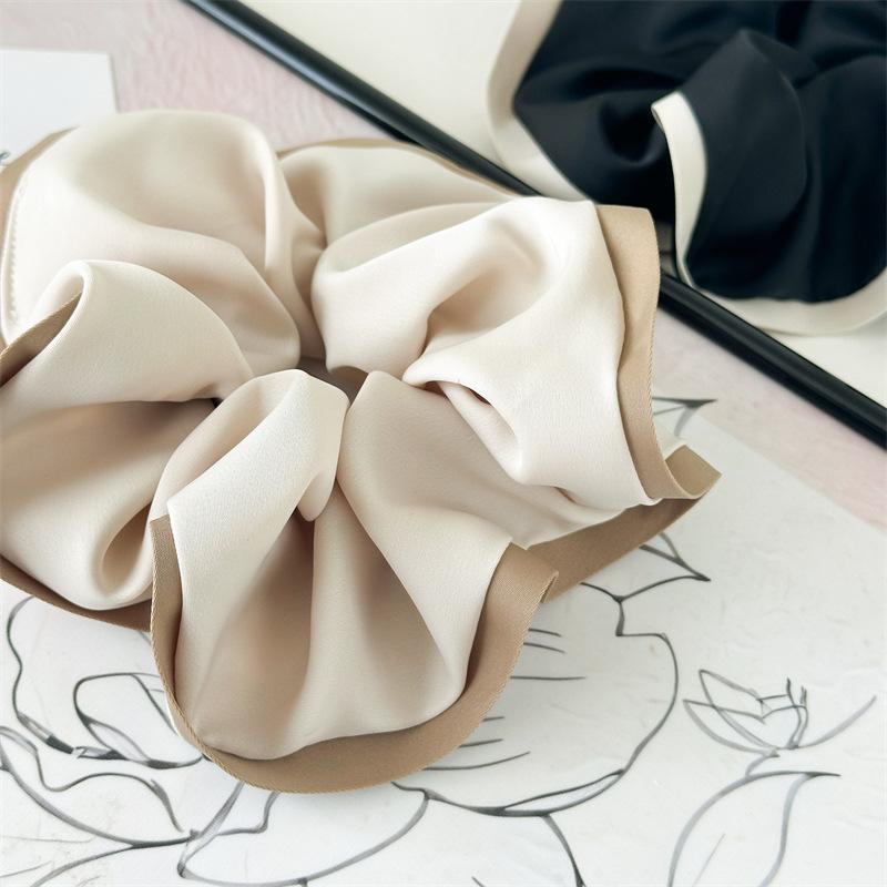 13cm Clouds Style Black White Scrunchies for Women Elastic Hair Bands Ponytail Holders Tie Rubber Bands Women Hair Ring