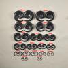 1 Coppia Espansore a Spirale per Orecchio in Acrilico Nero Tappi per Orecchie Stretcher per Piercing all'Orecchio a Spirale Gioielli per il Corpo 1.2mm-24mm Gioielli per Piercing
