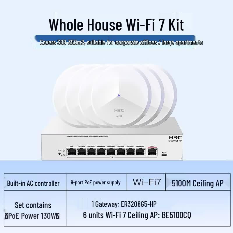 H3C WiFi 7 Whole Home Wireless AP Kit (CN Version)