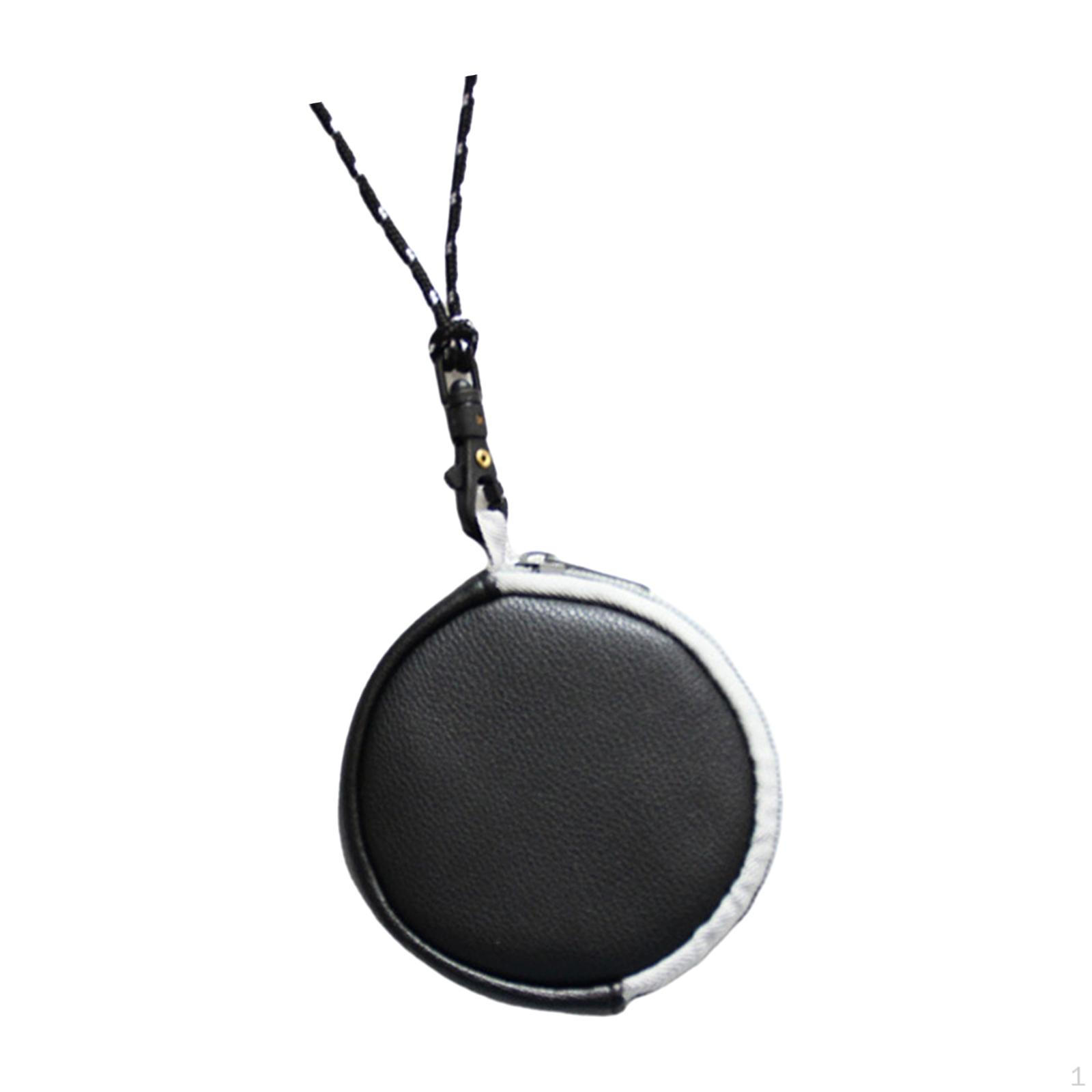 

Чехол для наушников, небольшой круглый карманный дорожный чехол для наушников с застежкой-молнией для наушников, USB чёрный