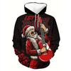 Christmas Santa Claus 3D Printed Hoodies Girl Boy Casual Fashion Oversized Sweatshirts Hoodie Pullovers Tracksuit Kids Clothing