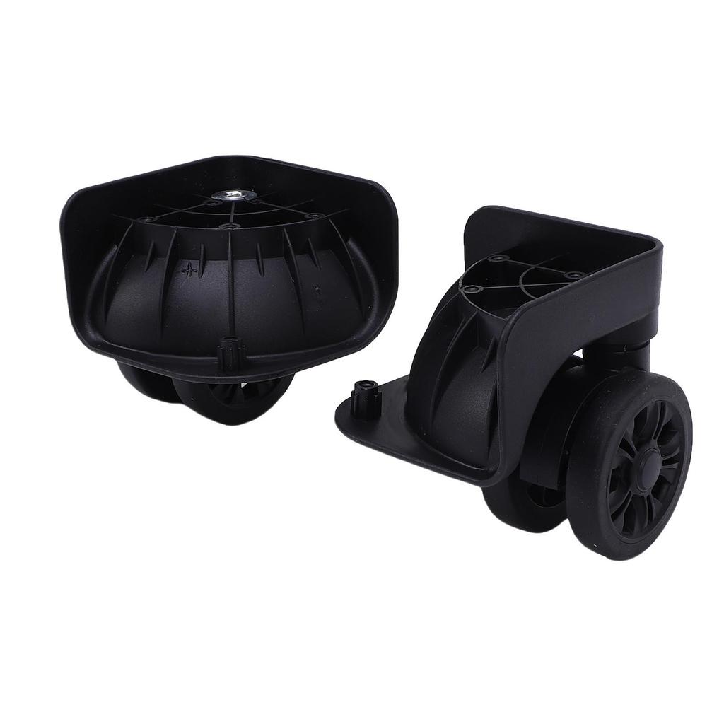 1 Pair Luggage Suitcase Wheel Quiet Shock Absorption Hard Wearing Universal Trunk Wheel for Replacement