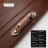 European Pull Handles Antique Aluminum Alloy Sliding Door Handle Wardrobe Push-Pull Wooden Door Handle Furniture Hardware
