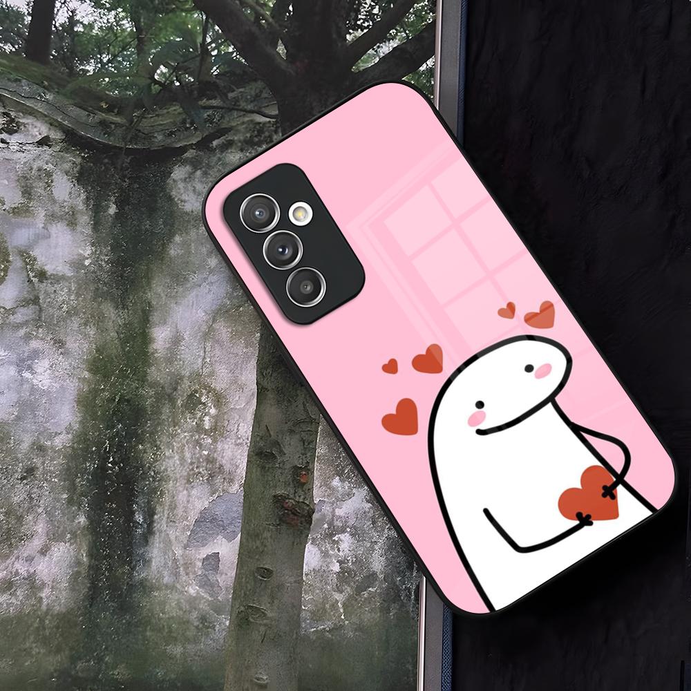 

Чехол для телефона Flork Милый Забавный Мем Стекло Для Samsung Galaxy S24 S26 S25 S22 S20 S23 S21 Ultra Fe Plus A16 A34 A54 A24 A52 A53 Coqu Galaxy S26