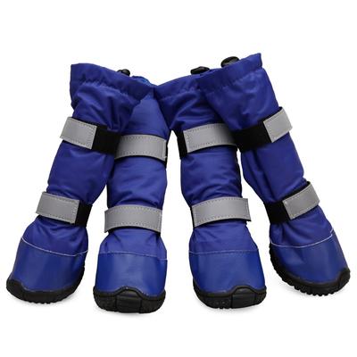 Zimní boty pro psy Vodotěsné psí boty Protiskluzové vysoké psí boty chrániče Sněhové dešťové boty Psí boty pro malé psy Velké psy