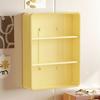 Multi-Layer Cosmetic Display Cabinet Large Capacity Magnetic Suction Bathroom Organizer Removable Shelves Anti-Dust