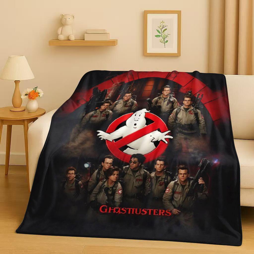 

3D Horror Movie G-Ghostbusters Cartoon Flannel Blanket,Ultra Soft Warm Plush Throw for Home Bedroom Bed Sofa Cover Office Kids 75x90cm