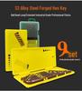 Industrial Color Hex Wrench Set: Chrome Vanadium Ball Head, Torx, Phillips, Star, Medium-Long, Foldable, Multi-Purpose.