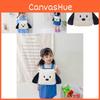 Durable And Lightweight Dog Embroidered Canvas Backpack Ideal For Kindergarten Kids