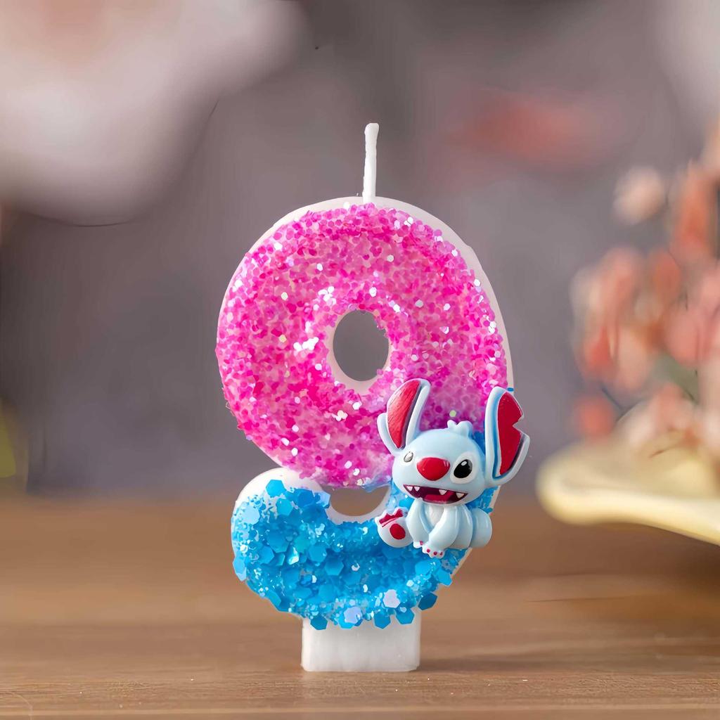 Creative Cartoon Long-eared Animal Birthday Number Candles for Cake Decorations