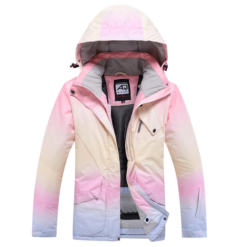 

Women s Winter Korean Style Double Board Ski & Snowboard Suit: Warm, Thickened Jacket M