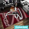 Custom Name Rug Atlanta Logo Area Rug Suitable for Indoor And Outdoor,Carpets for Homes, Offices,Living Rooms,Home Decor,Christmas Gift