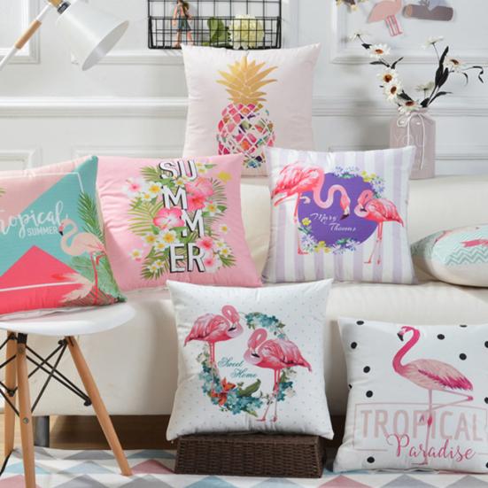 

Скандинавский тропический Фламинго на молнии наволочка наволочка домашний декор дивана