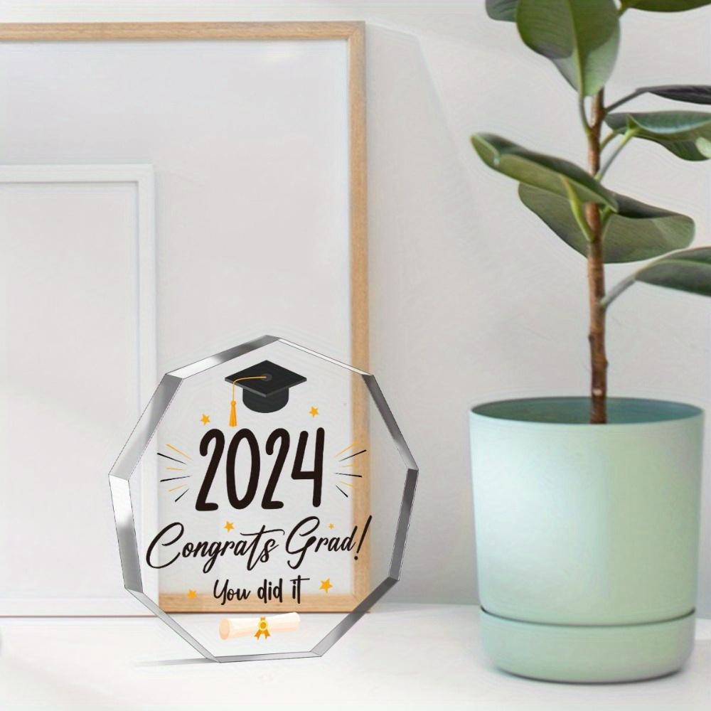 2024 Graduation Plaque - College & High School Keepsake Gift for Friends