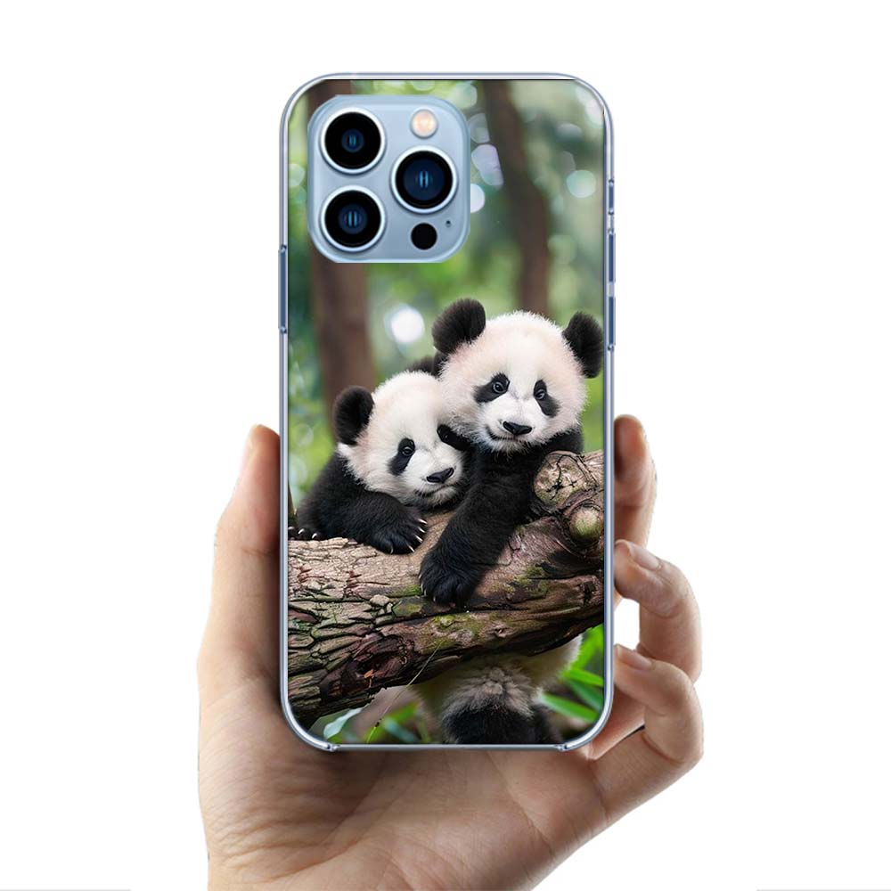 Panda Baby, Giant Panda Family Cases Phone Case For Iphone 17E 16E 17 Air 16 Pro Max 15 Pro 14 Plus 11 13 12 Mini Cover Cases Co