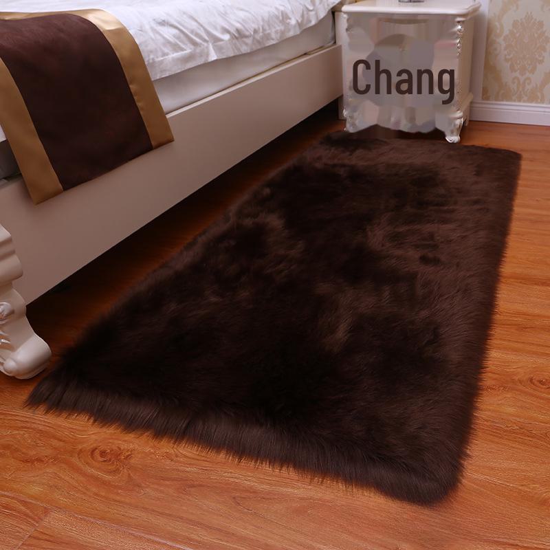 Paduri pentru Nail Art & Covoare din Lână Faux: Covoare Decorative Groase de Pluș din Piele de Oaie