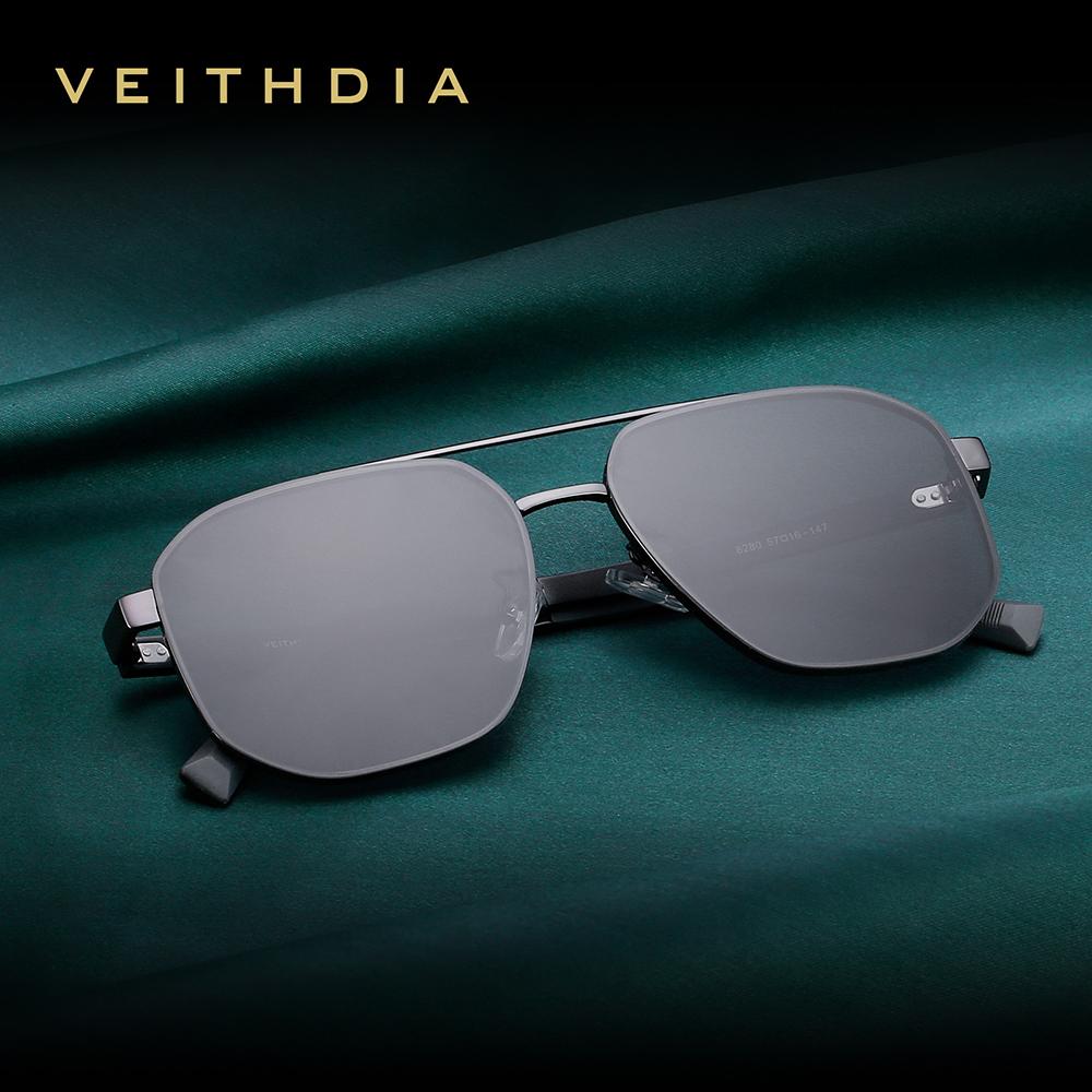 VEITHDIA Brand Vintage Sunglasses For Men Women Polarized UV400 Lens Outdoor Driving Eyeglasses For Male,Fashion Eyewear 8280