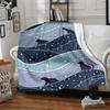 1pc Night Cats Lightweight Flannel Blanket, Comfortable and Warm Blanket, for Office and Camping Sofa Bed, Livingroom172