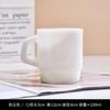 Stackable Colored Heavy Glass Mug Cup 230ml 8oz Heat Resistant White Pink Green Blue Skin Coffee Mug Tea Juice Water Cup 1 Piece