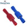 TZT 50pairs 6.3mm 16-14AWG Female Male Connector Insulated Crimp Blue Red Terminal-block FDFD2-250 MDD2-250 Electronic Component
