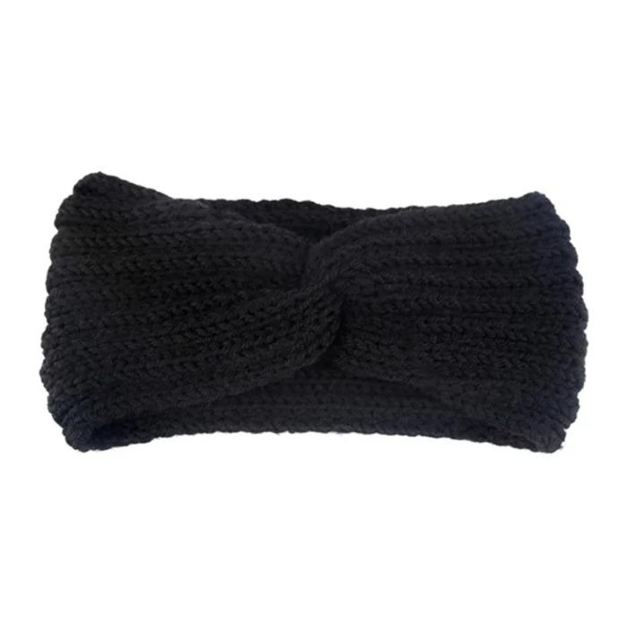 Winter Warmer Ear Knitted Headband Turban For Lady Women Elastic Wool Hairband Wide Stretch Headwear Headwrap Hair Accessories