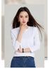 Women's Pima Cotton Long-Sleeve Round Neck T-Shirt - Stylish & Versatile Base Layer for Autumn/Winter