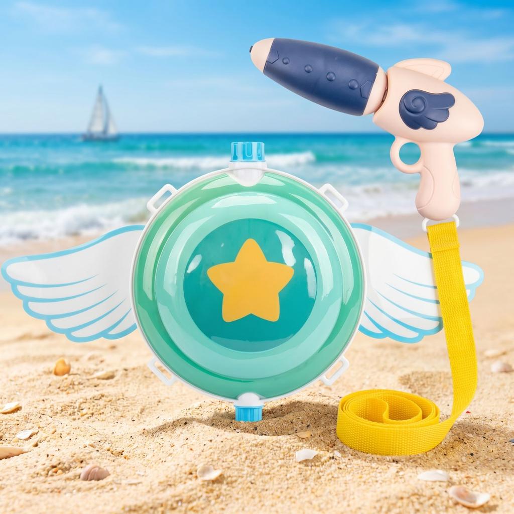 New Children's Backpack Water  Toy Summer Pull-out Water  Beach Water Fight Squirt  Water Toy