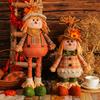 Rustic Autumn Harvest Scarecrow Decor, Plaid & Sunflower Accents for Thanksgiving, Halloween, Farmhouse Wall Decor, Party Props