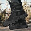 Comfortable Warm Winter Boots for Men Lace-Up Stylish Male Motorcycle Boots High Top Male Sneakers Handmade Men's Hiking Shoes